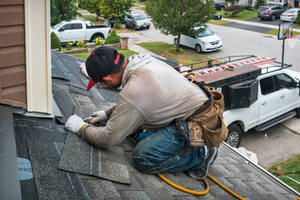 Professional Flat Roof Repair technician working in Hamersville, OH
